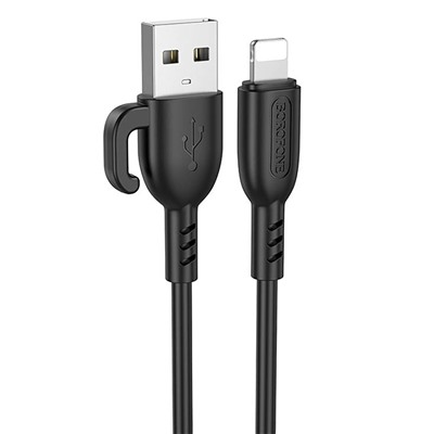 Кабель USB - Apple lightning Borofone BX91  100см 2,4A  (black)