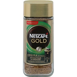 Nescafe. Gold Aroma Intenso 85 гр. стекл.банка