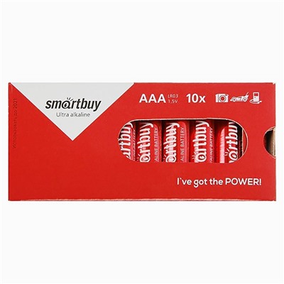 Батарейка AAA Smart Buy LR03 (10) (10/800) box