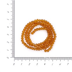 Бусины Ронделли 3мм 6 янтарь светлый прозрачный (ок.125шт)