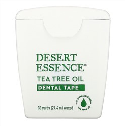 Desert Essence, Зубная лента с маслом чайного дерева, покрытая воском, 30 ярдов (27,4 м)