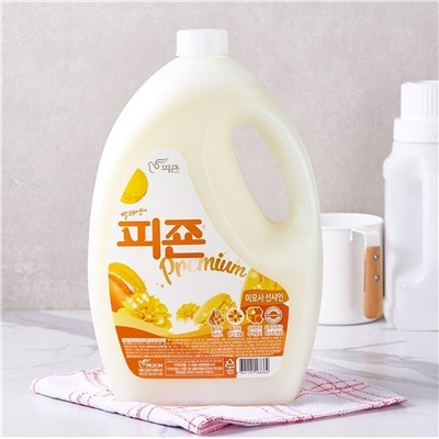 PIGEON Кондиционер для белья с ароматом мимозы / Corporation Regular Fabric Softener Yellow, 2500 мл