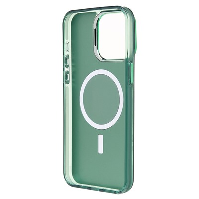 Чехол-накладка - SM025 SafeMag для "Apple iPhone 15 Pro Max" (green) (232079)