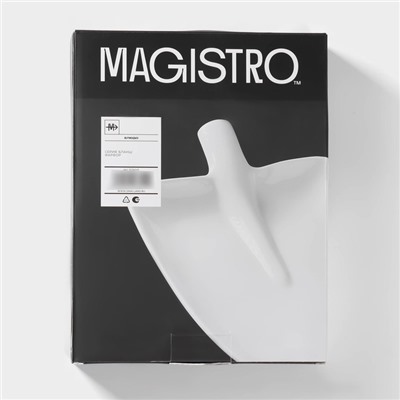 Блюдо Magistro «Бланш», 24×18×4,5 см, фарфор, цвет белый