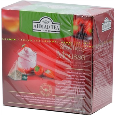 AHMAD TEA. Desserts Collection. Strawberry Mousse карт.пачка, 20 пирамидки