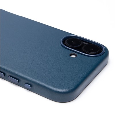 Чехол-накладка ORG SM002 экокожа SafeMag для "Apple iPhone 16 Plus" (pacific blue) (234502)