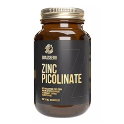 Биологически активная добавка к пище Zinc Picolinate 15 мг, 180 капсул