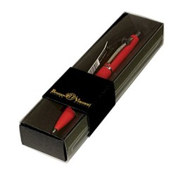 Ручка автоматическая шариковая 1.0мм "SAN REMO" синяя в футляре (красный корпус, черная коробка) 20-0249/175 Bruno Visconti