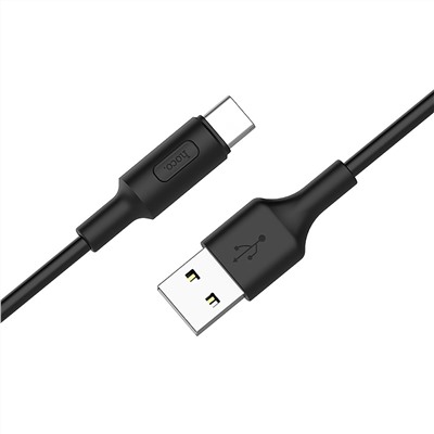 Кабель USB - Type-C Hoco X25  100см 2A  (black)