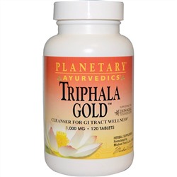 Planetary Herbals, Ayurvedics, Triphala Gold, 1000 мг, 120 таблеток