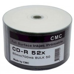 CD-R 700Mb CMC 52х blank  BULK 50 шт шпиль ТТ0011033 СМС