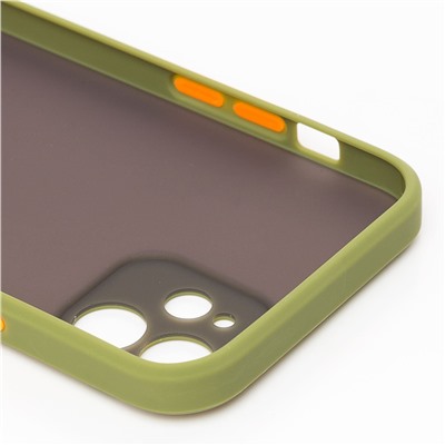 Чехол-накладка - PC041 для "Apple iPhone 12" (green/black)