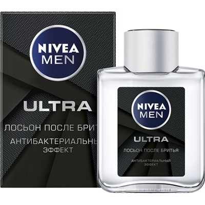Лосьон после бритья NIVEA MEN Ultra Антибактериальный Эффект (100мл) (88581)