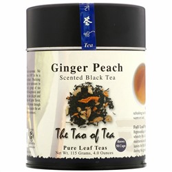 The Tao of Tea, Ароматизированный черный чай, имбирь и персик, 4,0 унции (115 гр)