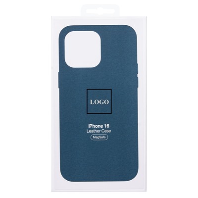 Чехол-накладка ORG SM002 экокожа SafeMag для "Apple iPhone 16" (pacific blue) (234501)