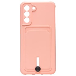 Чехол-накладка - SC304 с картхолдером для "Samsung SM-G990 Galaxy S21FE" (light pink) (208752)