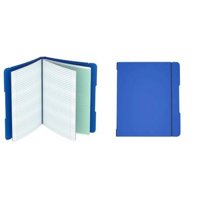 Тетрадь со сменным блоком 48л х 2 клетка пластиковая обложка на резинке съемная "DoubleBook. Синий" ТПДБ596127 Эксмо