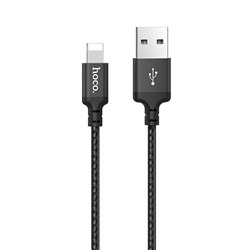 Кабель USB - Apple lightning Hoco X14 Times Speed  200см 2A  (black)