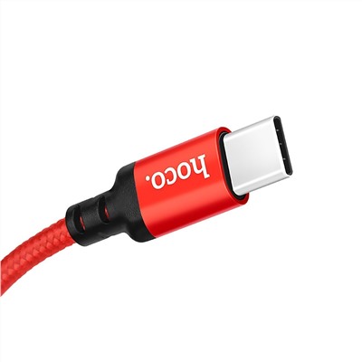 Кабель USB - Type-C Hoco X14 Times Speed  200см 3A  (red/black)