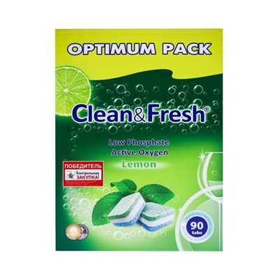 Таблетки для ПММ "Clean&Fresh", 90 шт