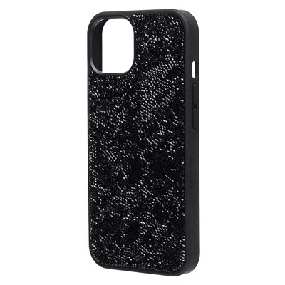 Чехол-накладка - PC071 POSH SHINE для "Apple iPhone 13" россыпь кристаллов (black)