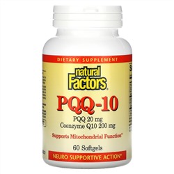 Natural Factors, PQQ-10, 60 Softgels