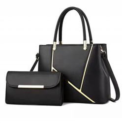 Набор сумок из 2 предметов, арт А113, цвет:чёрный