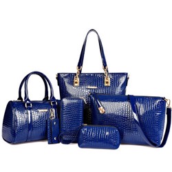Набор сумок из 5 предметов арт А20, цвет:синий