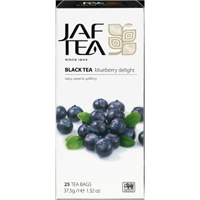 JAF TEA. Черный. Голубика 37,5 гр. карт.пачка, 25 пак.