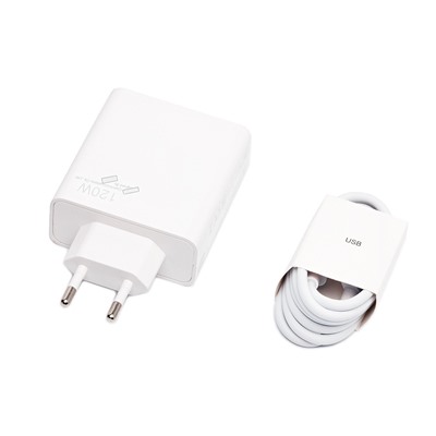 Адаптер Сетевой с кабелем ORG Xiaomi [BHR6034EU] (повр. уп) USB 120W (USB/Type-C) (A) (white)