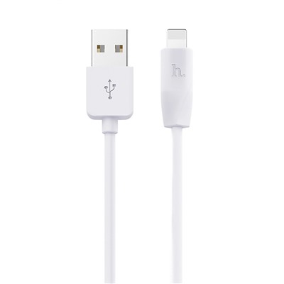 Кабель USB - Apple lightning Hoco X1 Rapid (повр. уп)  300см 2,4A  (white)