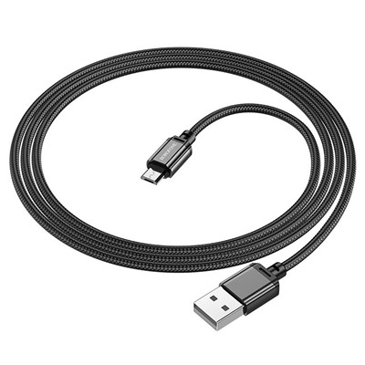 Кабель USB - micro USB Borofone BX87 (повр. уп.)  100см 2,4A  (black)