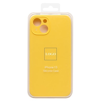 Чехол-накладка ORG Soft Touch с закрытой камерой для "Apple iPhone 13" (yellow)