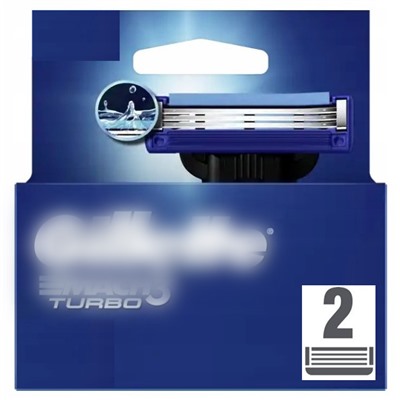 Кассеты для бритвы Dʤɪˈlett МАК-3 Turbo/3D Turbo (2 шт.) (Оригинал)