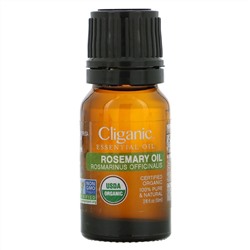 Cliganic, 100% Pure Essential Oil, Rosemary Oil,  2/6 fl. oz. (10 ml)