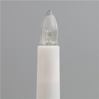 Лампа светодиодная для рождественской горки, 0.35 Вт, цоколь Е10, теплый белый, 2 шт