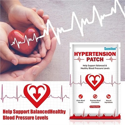 Пластырь для лечения гипертонии Sumifun Hypertension Patch 6шт