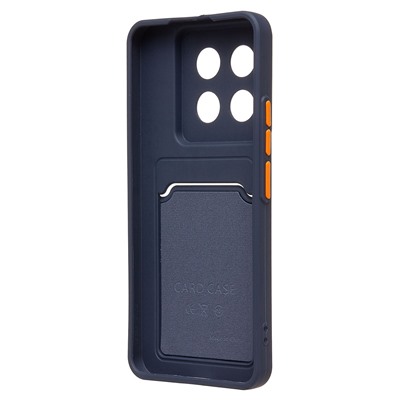 Чехол-накладка - SC337 с картхолдером для "Xiaomi 14 Pro" (dark blue) (228830)