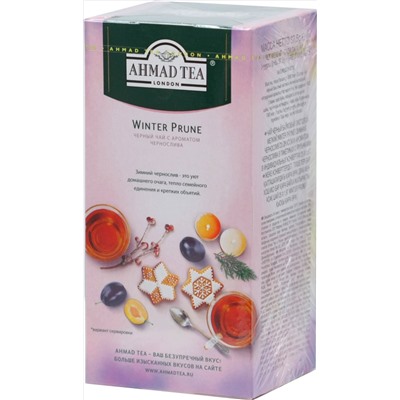 AHMAD TEA. Flavoured Collection. Winter Prune карт.пачка, 25 пак.