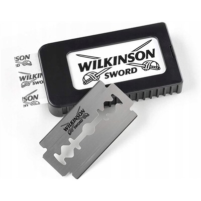 Лезвия для бритья классические двусторонние Wilkinson Sword 5шт. (20X5шт. =100 лезвий) в картонном блоке (Pillar Box.)