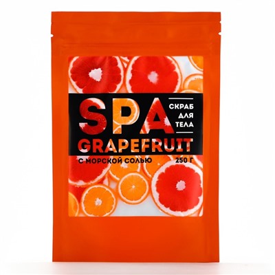 Скраб для тела соляной SPA grapefruit, 250 г, BEAUTY FOX