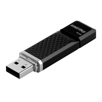 Флэш накопитель USB 16 Гб Smart Buy Quartz (black)