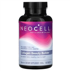 Neocell, Collagen Beauty Builder, добавка с коллагеном, 150 таблеток