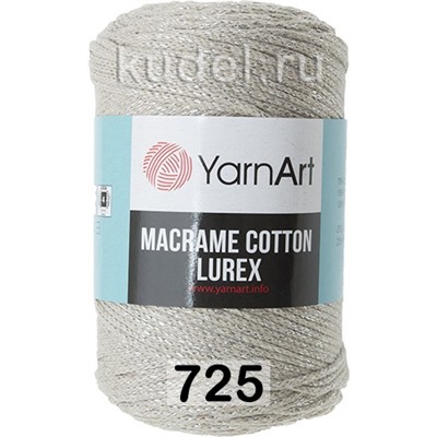 Пряжа Yarnart Macrame Cotton Lurex