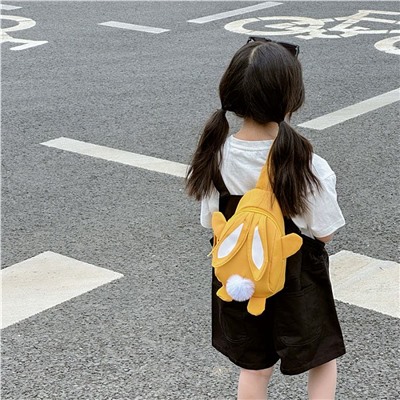 SG8329-2 желт Рюкзак на одно плечо для девочек (25x16x5)