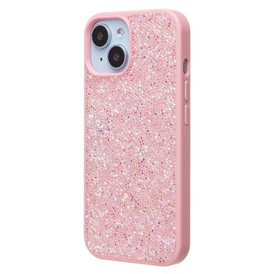 Чехол-накладка - PC071 POSH SHINE для "Apple iPhone 15" россыпь кристаллов (pink) (231604)