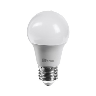 Лампа светодиодная FERON, (7W) 230V E27 4000K A60, LB-91