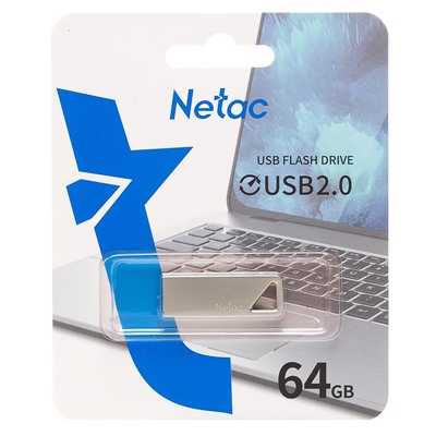 Флэш накопитель USB 64 Гб Netac U326 (silver)