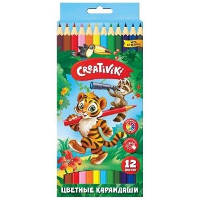 Карандаши 12цв КЦ12КР Creativiki