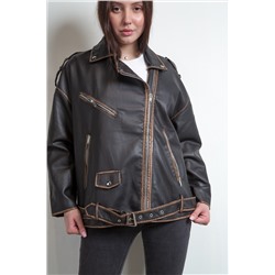 Куртка женская к/з AFTF BASIC W2236 + ремень